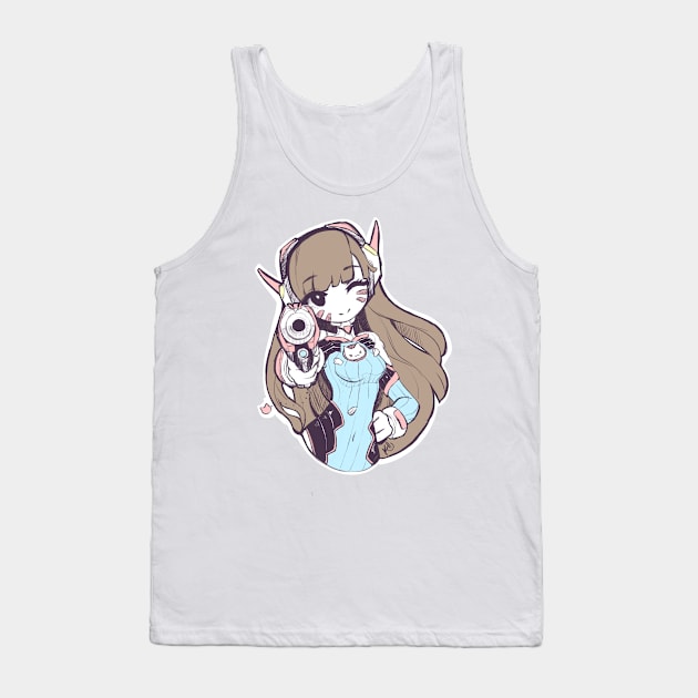 D.Va Tank Top by k3lly01